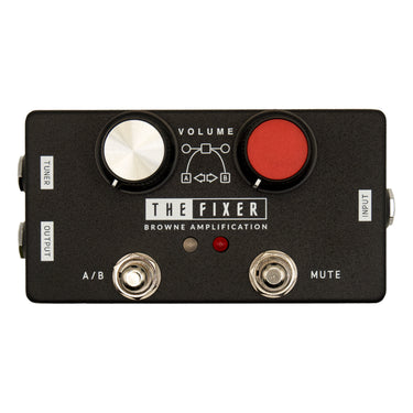 Browne Amplification The Fixer - Black effect pedal photographed at Interstellar Guitars in San Antonio, TX