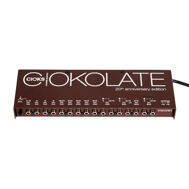 Cioks CIOKOLATE 16 Isolated Outlets Pedalboard Power Supply power photographed at Interstellar Guitars in San Antonio, TX