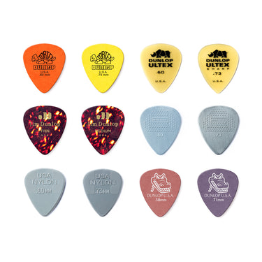 Dunlop Guitar Pick Light/Medium Variety 12 Pack picks photographed at Interstellar Guitars in San Antonio, TX