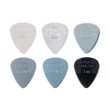 Dunlop Nylon Standard Pick Variety Pack picks photographed at Interstellar Guitars in San Antonio, TX
