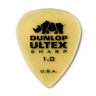 Dunlop Ultex Sharp Pick 1.0mm picks photographed at Interstellar Guitars in San Antonio, TX