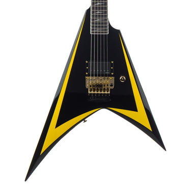 ESP LTD Alexi Arrowhead Special Edition - Black w/Yellow Pinstripe - at Interstellar Guitars