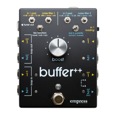 Empress Effects Buffer++ Available at Interstellar Guitars in San Antonio, Texas.