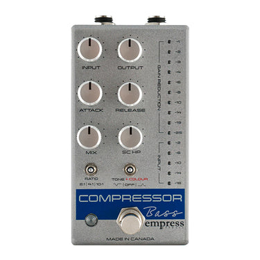 Empress Effects Bass Compressor - Silver Sparkle effect pedal photographed at Interstellar Guitars in San Antonio, TX