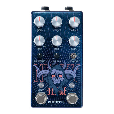 Empress Effects Heavy Menace Limited Edition Distortion effect pedal photographed at Interstellar Guitars in San Antonio, TX