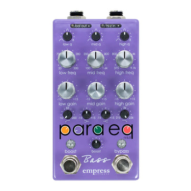 Empress Effects Para EQ Bass effect pedal photographed at Interstellar Guitars in San Antonio, TX