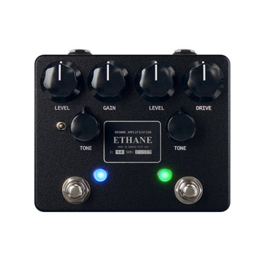 Browne Amplification Ethane Dual Overdrive - Black effect pedal photographed at Interstellar Guitars in San Antonio, TX