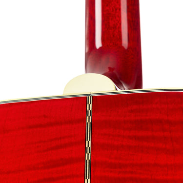 Gibson Dove Original Antique Natural - Heel Close-up at Interstellar Guitars