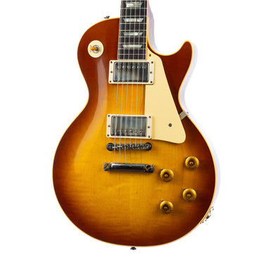 Gibson Custom Shop 1958 Les Paul VOS Bourbon Burst - Both Pickups Detail at Interstellar Guitars