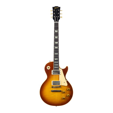 Gibson Custom Shop 1958 Les Paul VOS Bourbon Burst - Full Front View at Interstellar Guitars