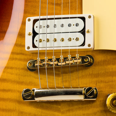 Gibson Custom Shop '59 Les Paul Dark Cherry - Bridge and ABR-1 at Interstellar Guitars