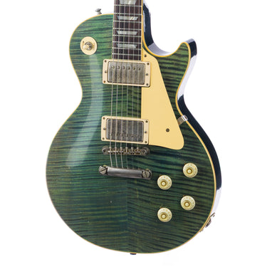 Gibson Custom Shop Murphy Lab '59 Les Paul Ocean Magenta - Body Detail at Interstellar Guitars