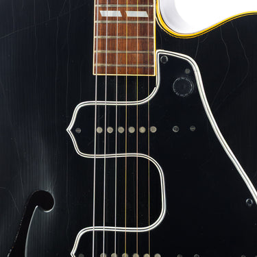 Gibson Vintage 1949 L-7C Archtop Black - Neck Pickup Close-up at Interstellar Guitars