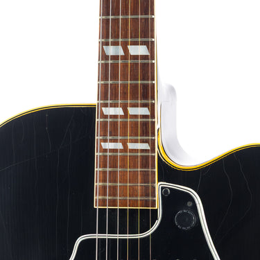 Gibson Vintage 1949 L-7C Archtop Black - Cutaway and Fretboard at Interstellar Guitars
