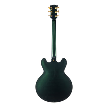 Gibson Custom Shop 1959 ES-355 British Racing Green - Full Back View at Interstellar Guitars
