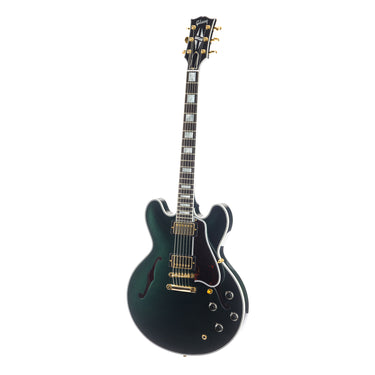 Gibson Custom Shop 1959 ES-355 British Racing Green - Angled Front View at Interstellar Guitars