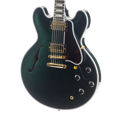 Gibson Custom Shop 1959 ES-355 British Racing Green - Body Detail View at Interstellar Guitars