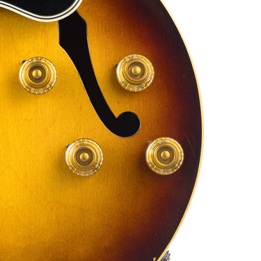 Gibson Vintage 1959 ES-225TD - Control Knobs and F-Hole at Interstellar Guitars