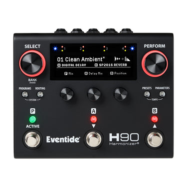 Eventide H90 Dark Harmonizer Multi-effects Pedal effect pedal photographed at Interstellar Guitars in San Antonio, TX