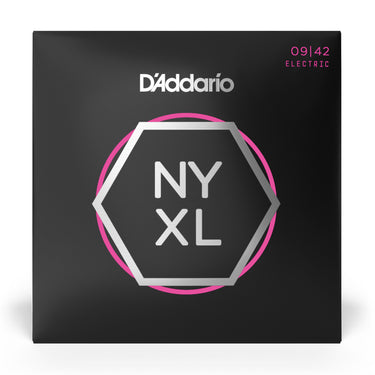 D'Addario NYXL0942 NYXL Nickel Electric Guitar Strings - 09-42 Super Light guitar strings photographed at Interstellar Guitars in San Antonio, TX
