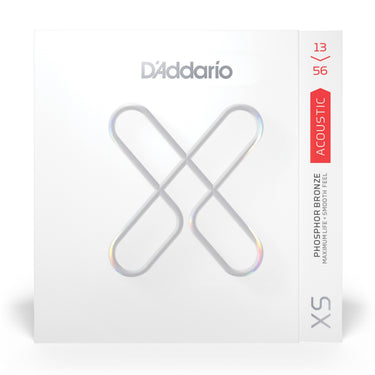 D'Addario XSPB1356 XS Phosphor Bronze Coated Acoustic Guitar Strings - 13-56 Medium guitar strings photographed at Interstellar Guitars in San Antonio, TX