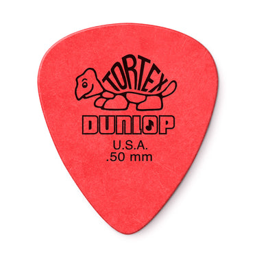 Dunlop Tortex Standard Pick .50mm picks photographed at Interstellar Guitars in San Antonio, TX