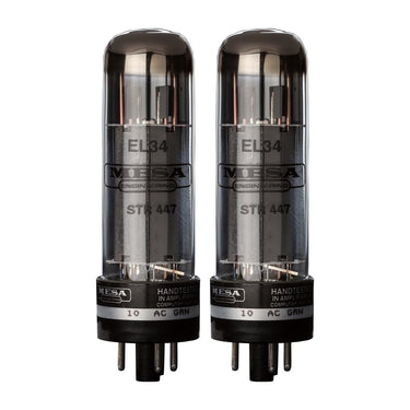 Mesa Boogie EL-34 STR 447 Duet - Power Tubes tubes photographed at Interstellar Guitars in San Antonio, TX