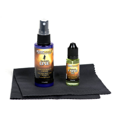 Music Nomad Premium Guitar Care Kit - 3 pc. guitar accessory photographed at Interstellar Guitars in San Antonio, TX