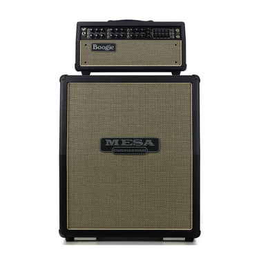 Mesa Boogie Mark VII Head w/ 2x12 Rectifier Vertical Cabinet Custom Rig - Black Bronco w/Cream & Black Grille at Interstellar Guitars