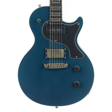 Nik Huber Custom Krautster II - Worn Petrol Blue - Front View at Interstellar Guitars