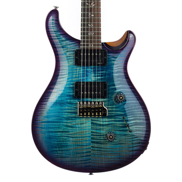 PRS Wood Library Custom 24 10 Top - Aquableux Purple Burst - Front View at Interstellar Guitars
