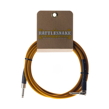 Rattlesnake 20' Instrument Cable Straight/Right Angle -Copper cables photographed at Interstellar Guitars in San Antonio, TX