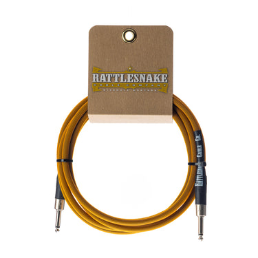 Rattlesnake 10' Instrument Cable Straight/Straight - Copper cables photographed at Interstellar Guitars in San Antonio, TX