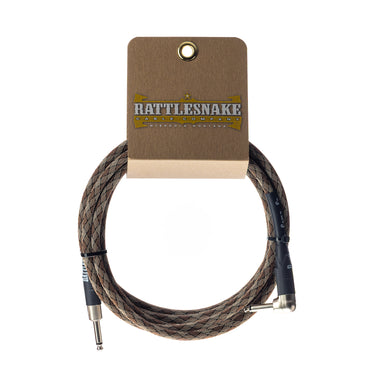 Rattlesnake 10' Instrument Cable Straight/Right Angle - Snake Weave cables photographed at Interstellar Guitars in San Antonio, TX