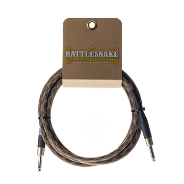 Rattlesnake 10' Instrument Cable Straight/Straight -Snake Weave cables photographed at Interstellar Guitars in San Antonio, TX