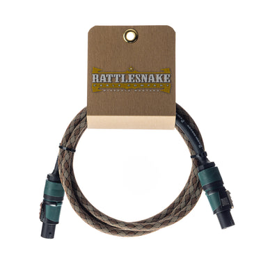 Rattlesnake 6' Speaker Cable SpeakOn NL4/SpeakOn NL4 - Snake Weave cables photographed at Interstellar Guitars in San Antonio, TX