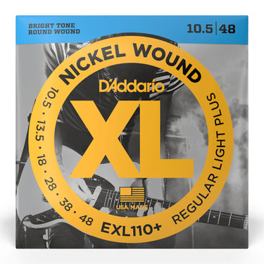 D'Addario EXL110+ Regular Light Plus XL Nickel Electric Guitar Strings - .10.5-.48 Light