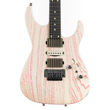 Tom Anderson Guitarworks Angel Player - White with Pink Doghair