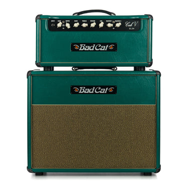 Bad Cat Cub V 40 watt Handwired Head & Era 1x12 Cabinet - Antique Green w/Gold Grille at Interstellar Guitars