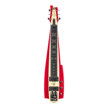 Duesenberg Alliance Series Paul Franklin Fairytale Lapsteel - Red & Ivory at Interstellar Guitars