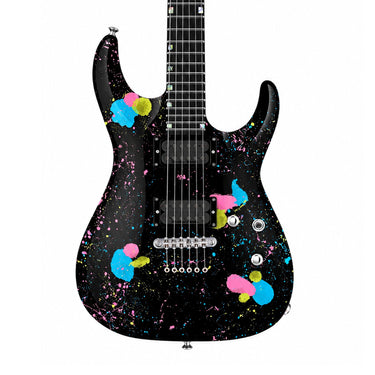 ESP USA Custom Shop Horizon II - Cosmic Gumball - Silver Sunburst- Front View at Interstellar Guitars