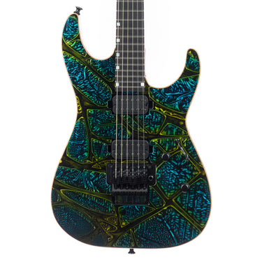 ESP USA Custom Shop M-II DX - Psychedelic Flame - Front View at Interstellar Guitars