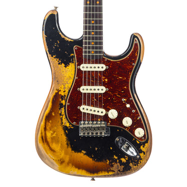 Fender Custom Shop Limited Edition Roasted '61 Stratocaster Super Heavy Relic - Black over 3 Color Sunburst