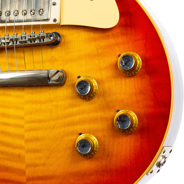 Gibson Custom Shop '60 Les Paul VOS Washed Cherry - Control Knobs Detail at Interstellar Guitars