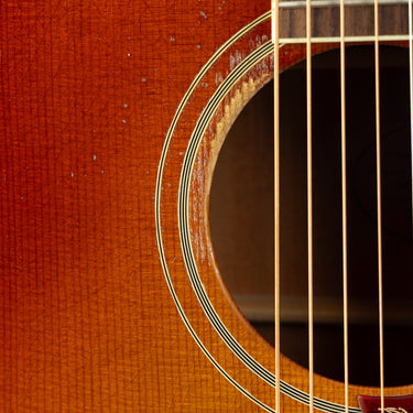 Gibson Murphy Lab 1960 Hummingbird - Binding Detail at Interstellar Guitars