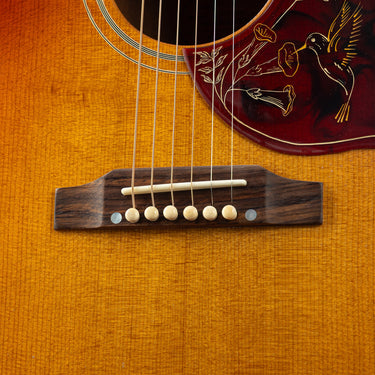 Gibson Murphy Lab 1960 Hummingbird - Nut Detail at Interstellar Guitars