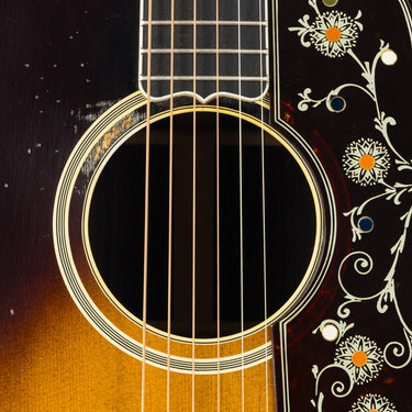 Gibson Murphy Lab Pre-War SJ-200 - Soundhole Rosette Close-up at Interstellar Guitars