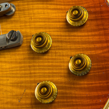 Gibson Murphy Lab '59 Les Paul BOTB #86 - Control Knobs Detail at Interstellar Guitars