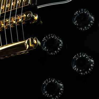 Gibson Custom Shop Les Paul Custom Ebony - Bridge Detail at Interstellar Guitars