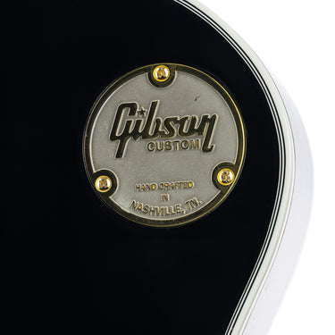 Gibson Custom Shop Les Paul Custom Ebony - Tailpiece Detail at Interstellar Guitars